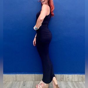 Venus size medium navy maxi dress
